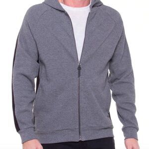Civil Society Herschel Waffle Knit Hoodie (Heather Charcoal) Large
